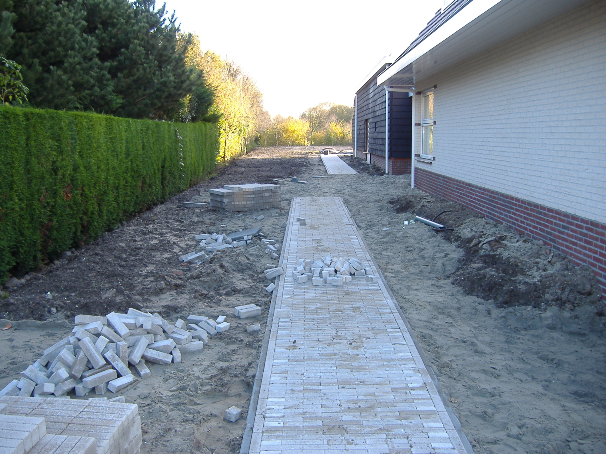 Aanleg tuin en bestrating