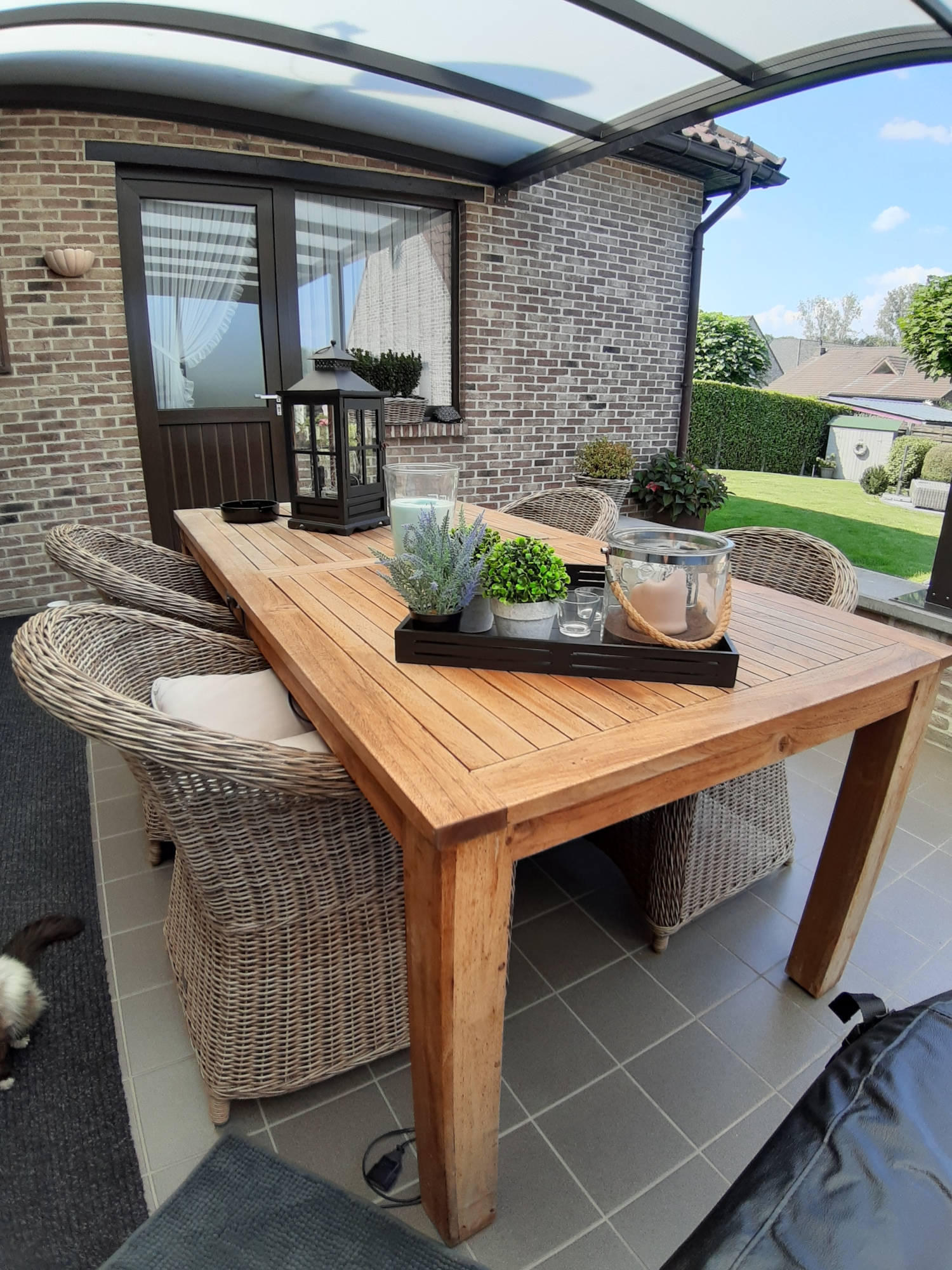 Nog even genieten van de laatste zonnestralen.