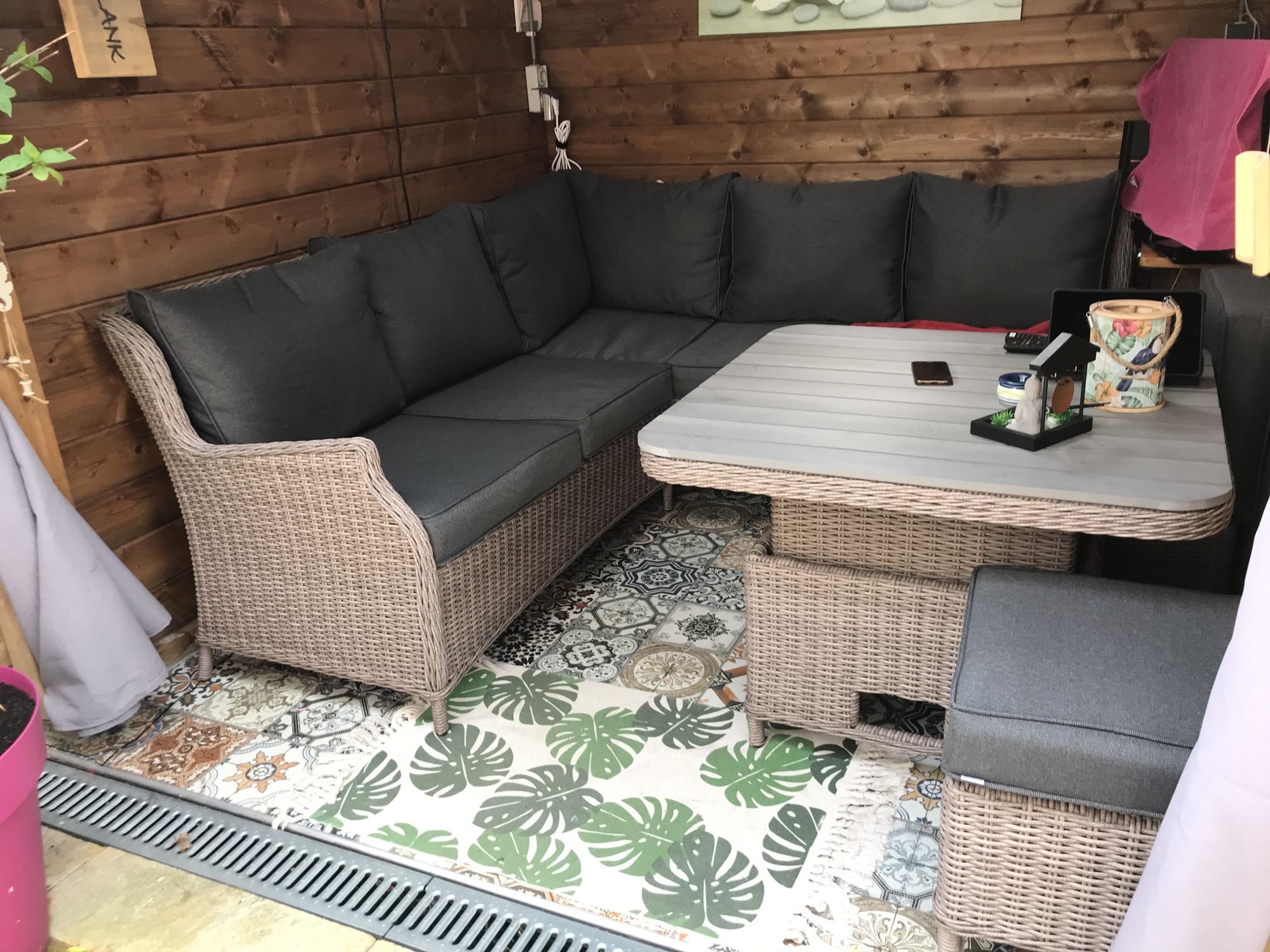 We zijn heel erg blij met onze tuinset!