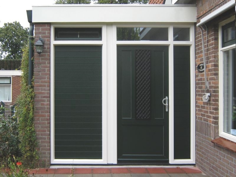 Voordeur kunststof met paneel