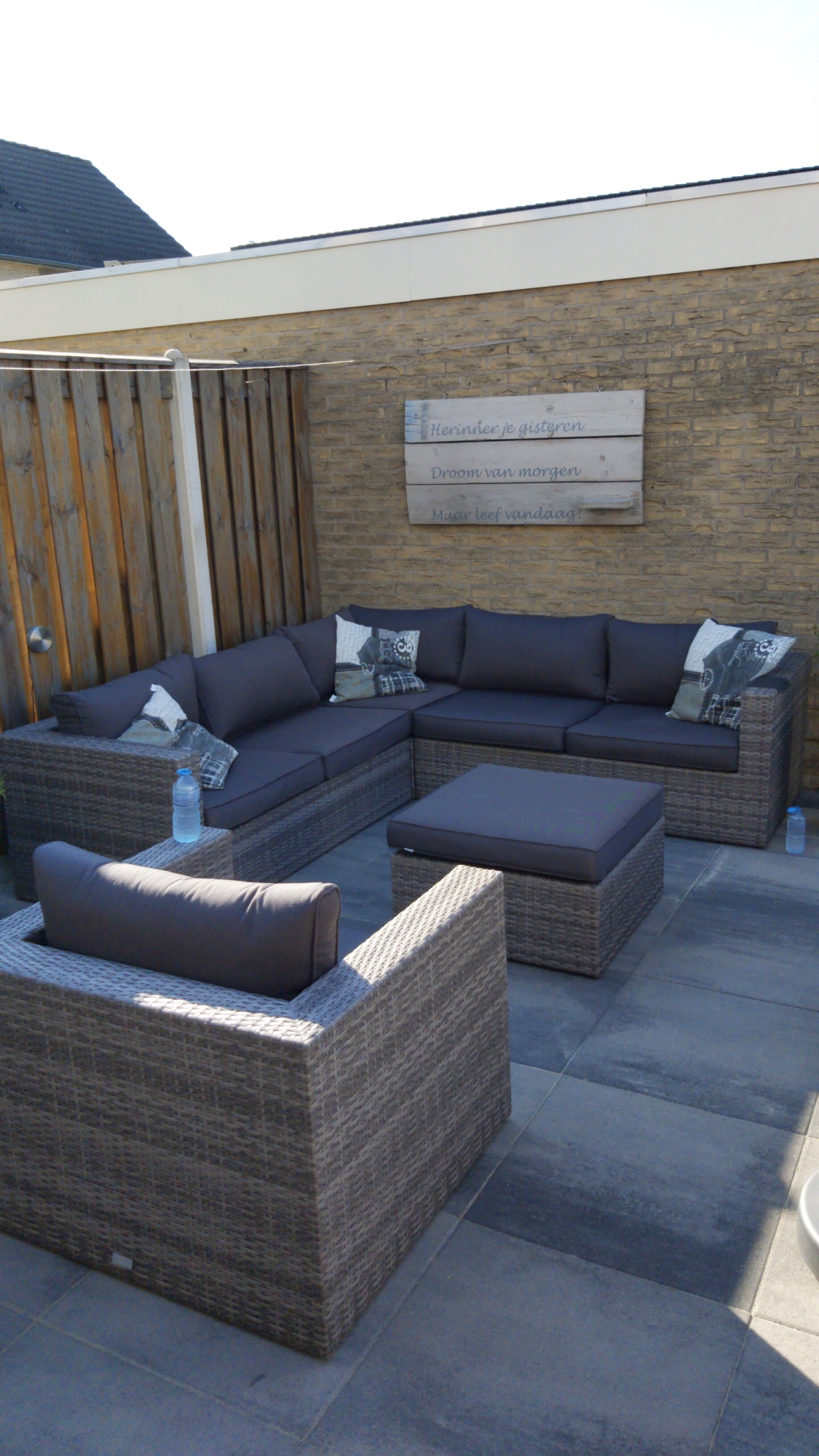 Prachtige loungeset Cayman in de kleur old grey.