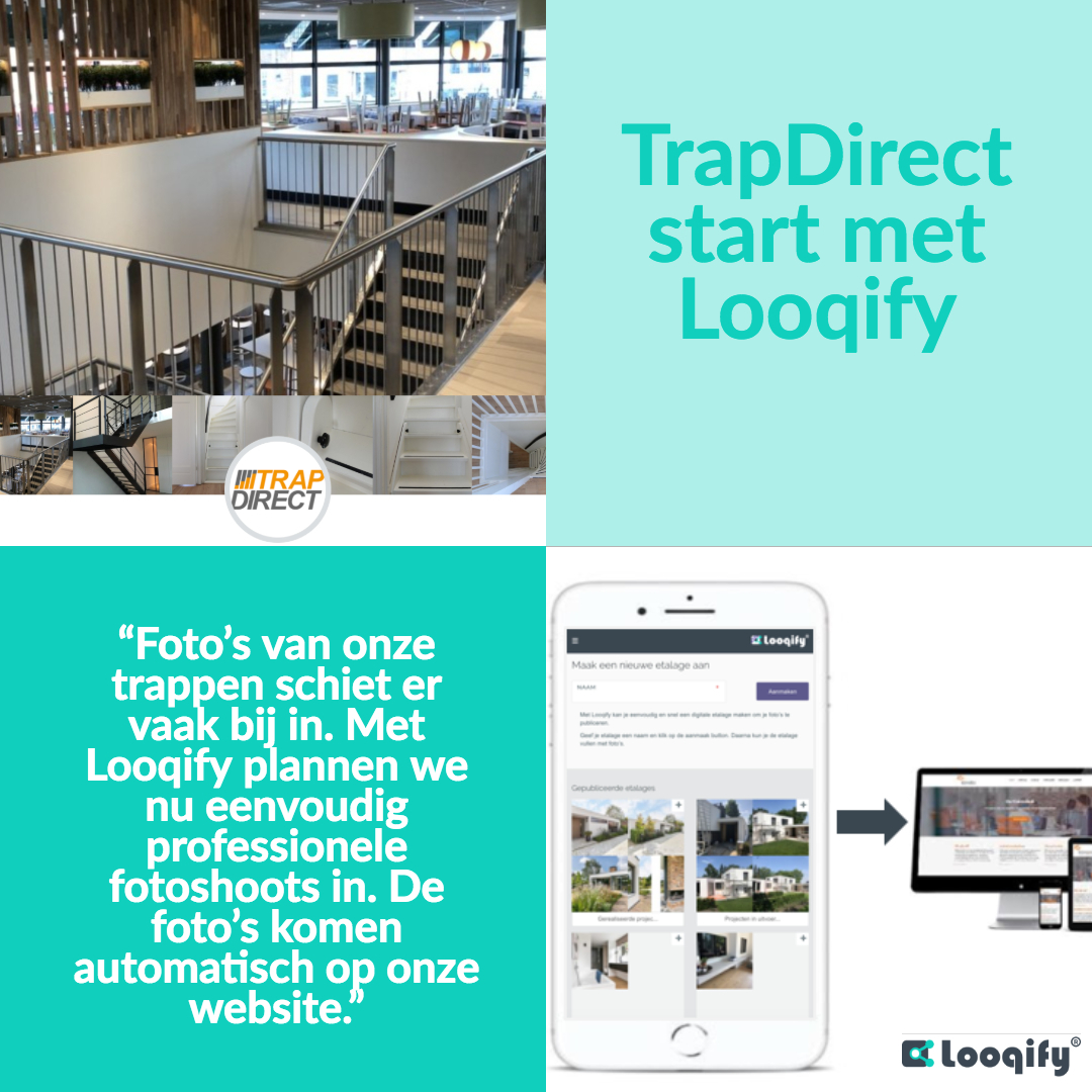 TrapDirect: foto's van onze trappen schieten er vaak bij in