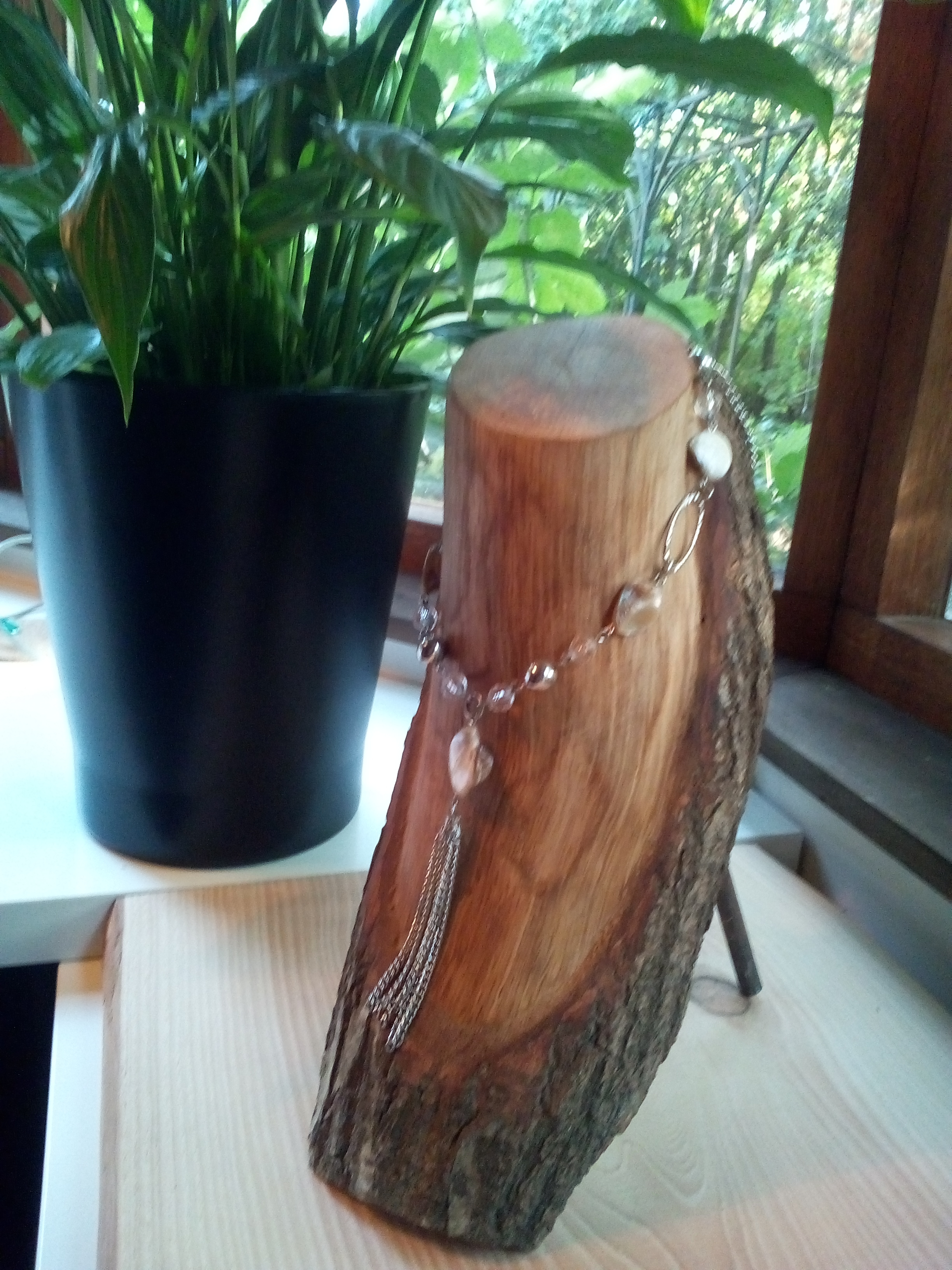 Natuurlijk ketting display
