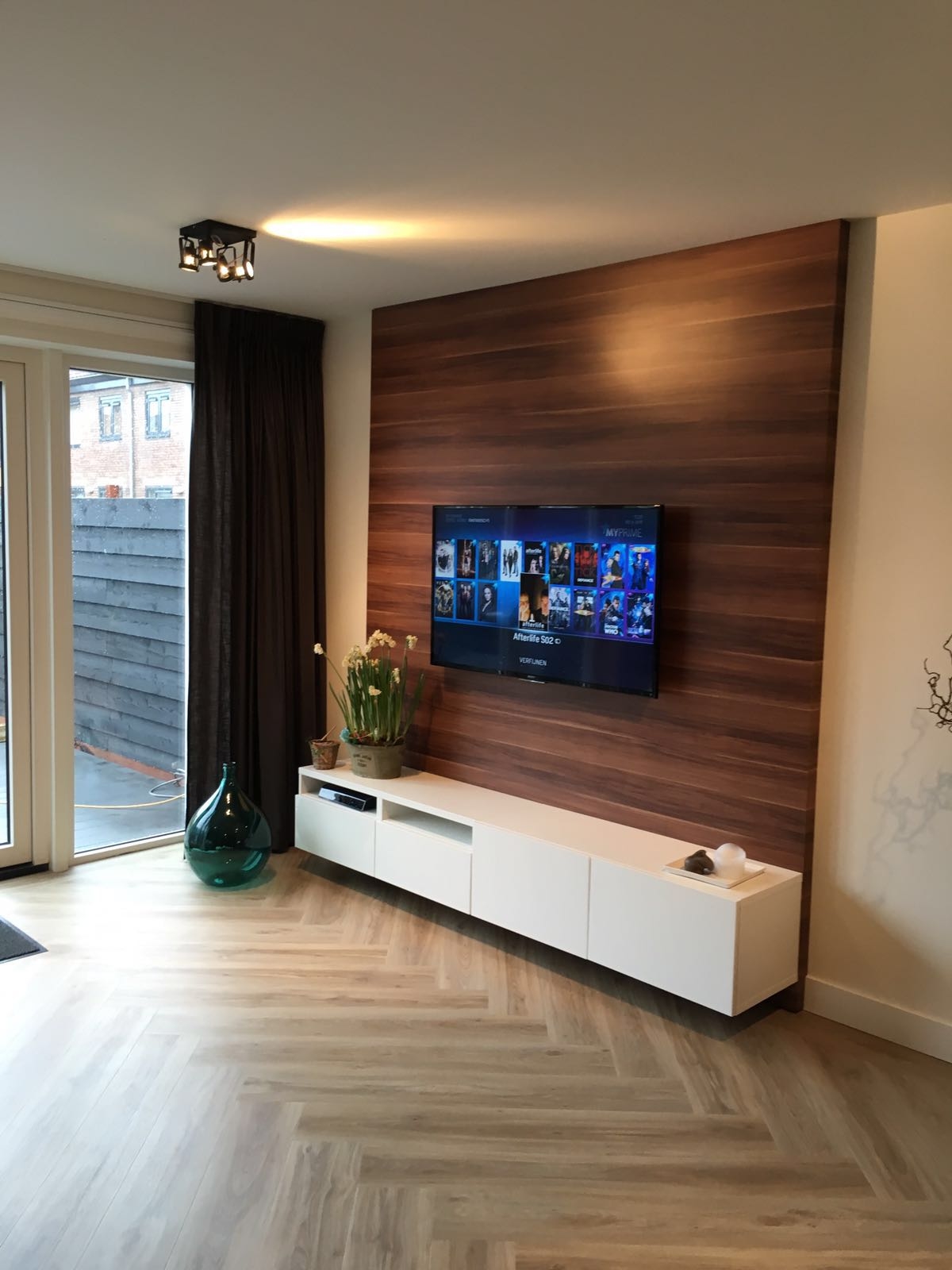 Licht eiken Visgraat PVC vloer
