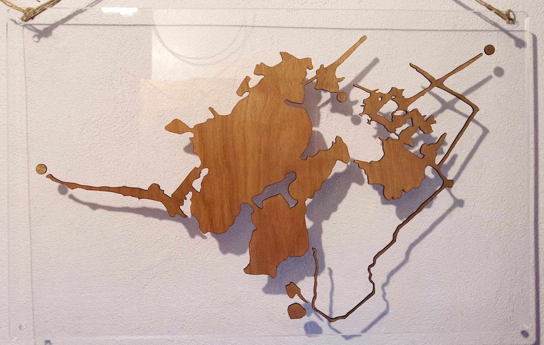 Speciaal project - perspex en gesneden hout