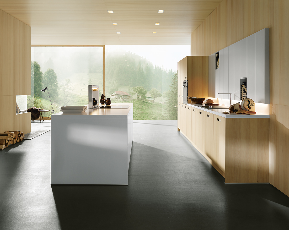 Licht houten keuken