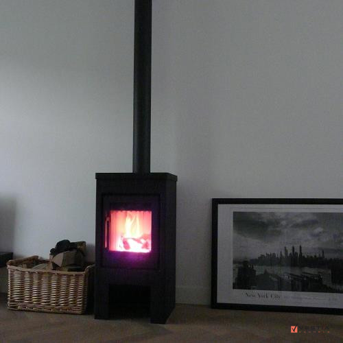 Stoere, strakke houtkachel