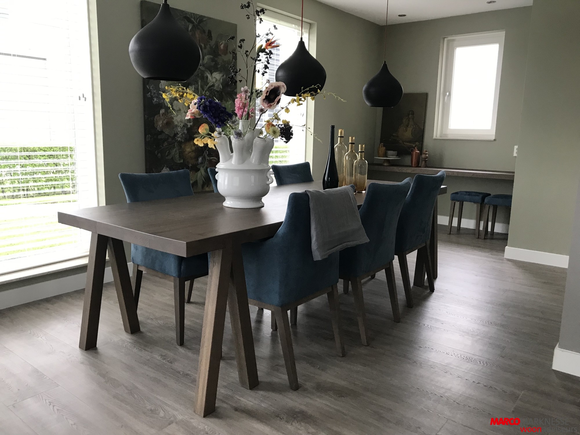pvc vloer met eethoek hofstede raanhuis