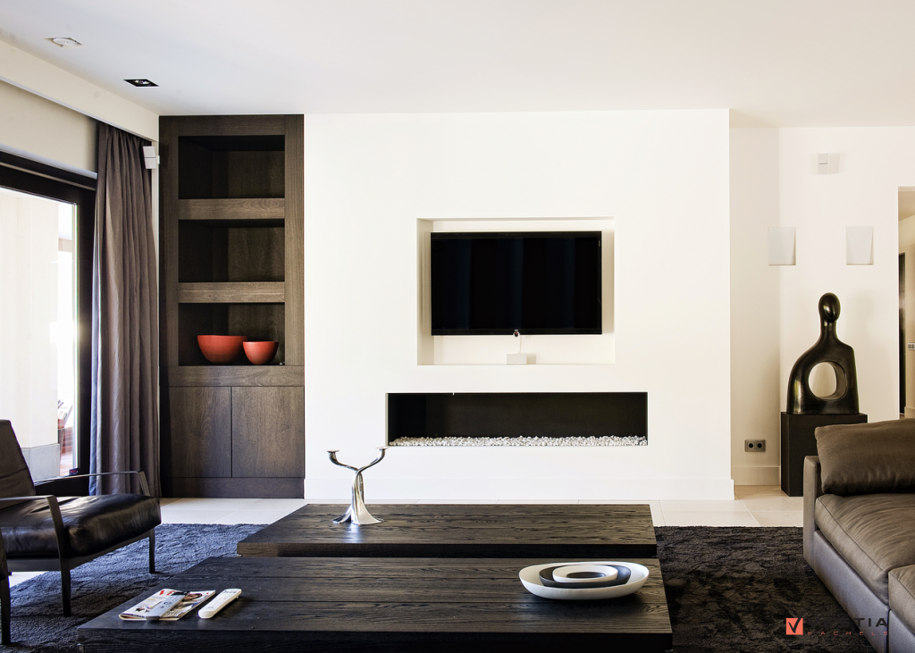 Maatwerk opengas in wandconcept