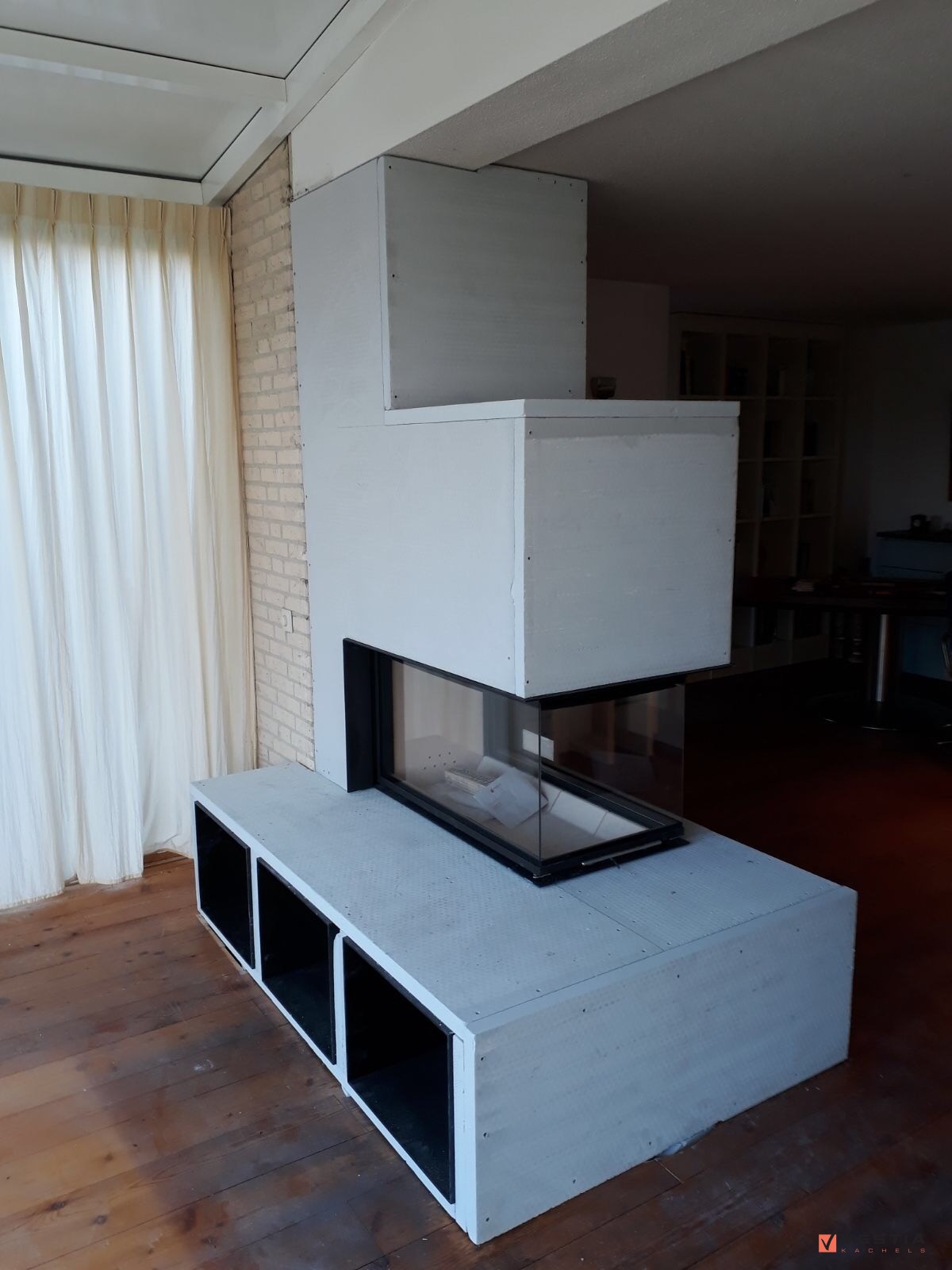 Complete vuurbeleving met deze liftdeurhaard