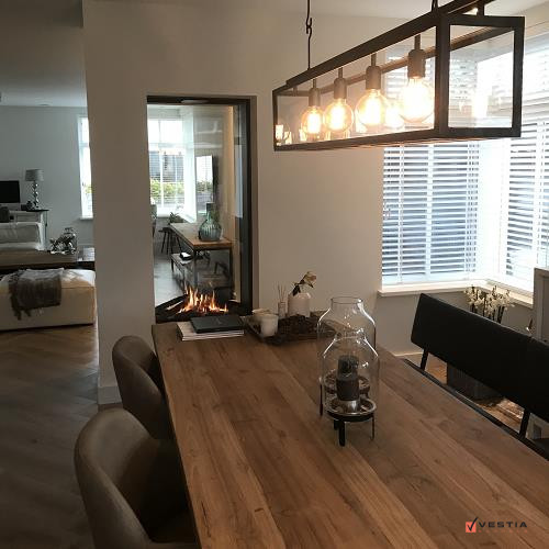 Ruimtelijke roomdivider gashaard