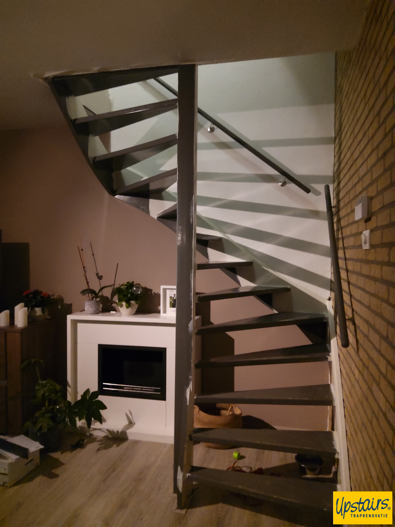 Blended Cement met witte stootborden